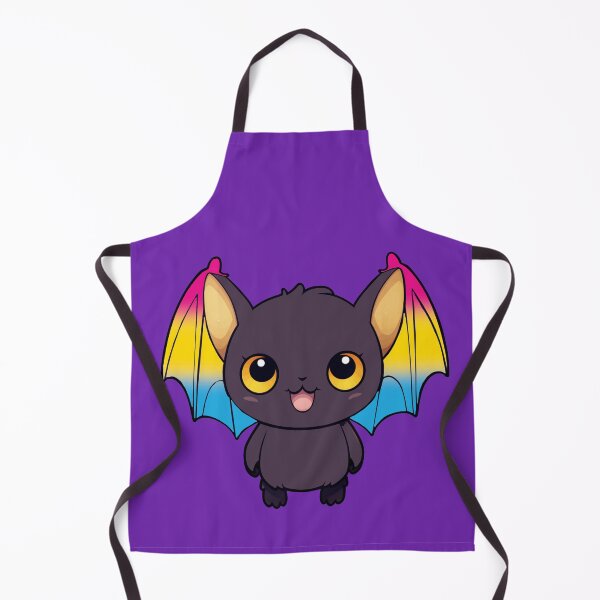 Item preview, Kawaii Bat with Pansexual Pride Flag Colored Wings, Cute Pan Design designed and sold by Travelslightly.