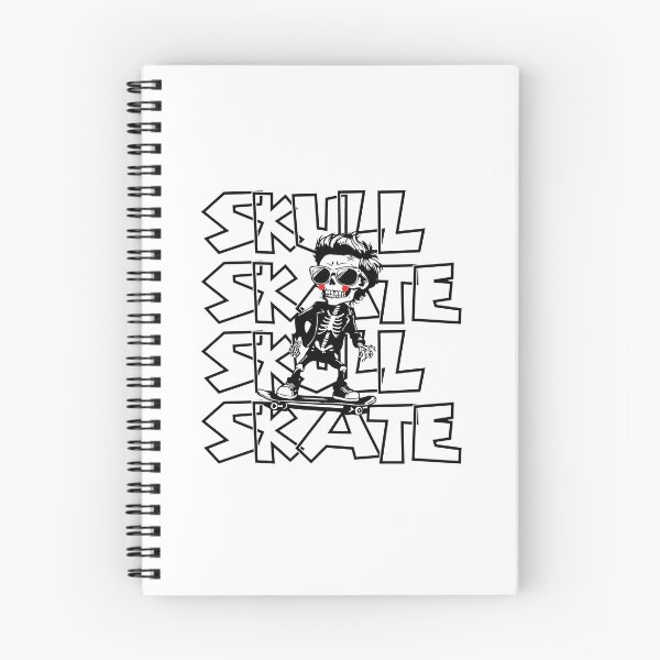 Item preview, Skull skate art designed and sold by JiraVibes.