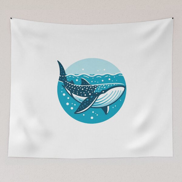 Item preview, a whale shark under the sea  designed and sold by zzinthestore.