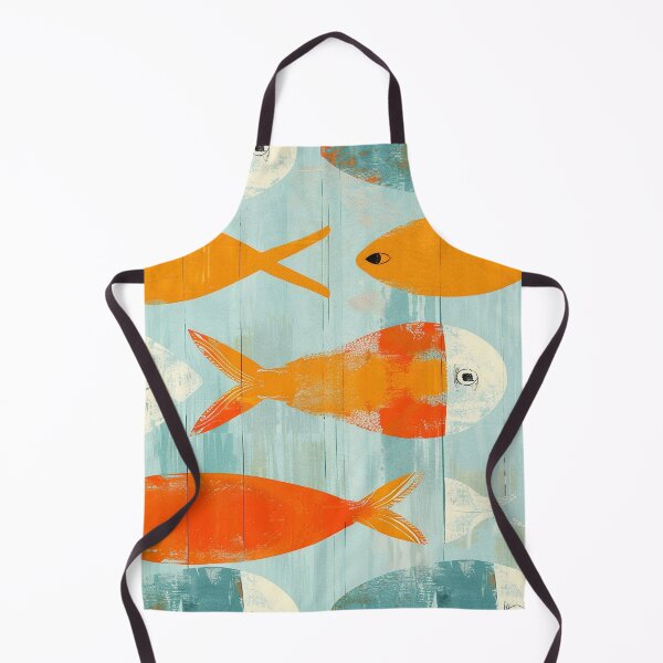 Item preview, Pattern with abstract fish shapes. designed and sold by Dream scape of Lucy.