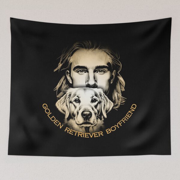 Item preview, Golden retriever boyfriend, loyal boyfriend, affectionate partner, sweet boyfriend designed and sold by CrisMor-Art.