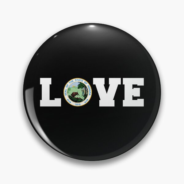 Item preview, Vintage Indiana State Seal Love designed and sold by US States Merch.