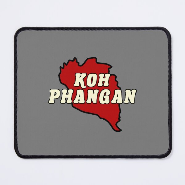 Item preview, Koh Phangan Map Island map red designed and sold by vibeno1.