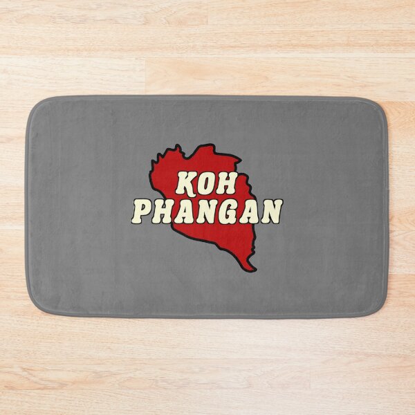 Item preview, Koh Phangan Map Island map red designed and sold by vibeno1.