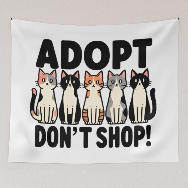 Item preview, Adopte, no compre: adopte gatos designed and sold by printmala.