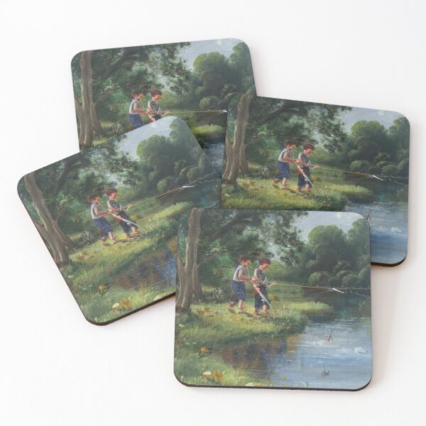 Item preview, Boys fishing designed and sold by ZeusGallery.