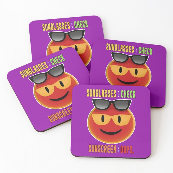 Item preview, Sunglasses Emoji Mishap designed and sold by Fun Funky Designs.
