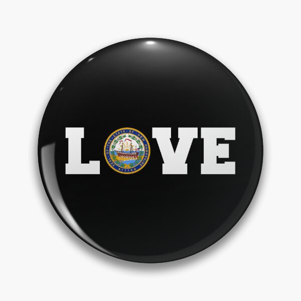 Item preview, Vintage New Hampshire State Seal Love designed and sold by US States Merch.