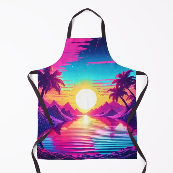 Item preview, Synthwave Sunset and Palm Trees designed and sold by Ink Art Design.