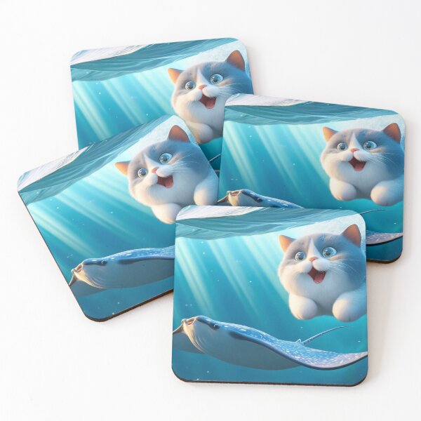 Item preview, Cat and devil fish designed and sold by Catsmoment.