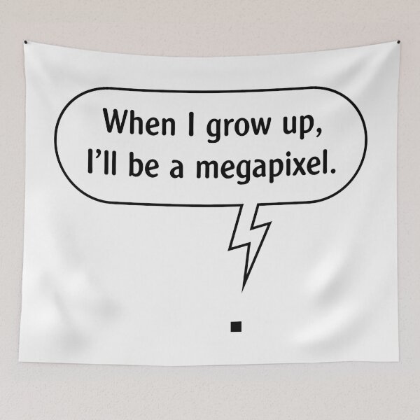 Item preview, When I Grow Up, I’ll Be A Megapixel. (Pixel / Black Outline) designed and sold by MrFaulbaum.