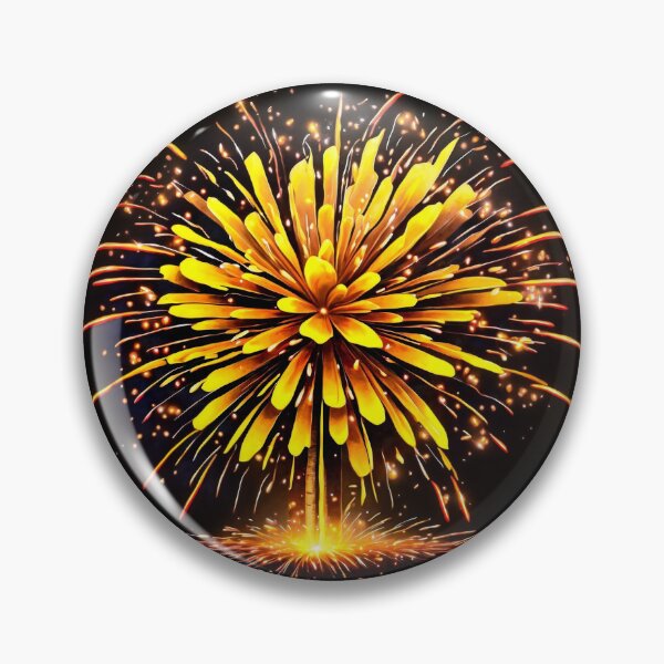 Item preview, Vibrant Yellow Firework Display designed and sold by Sadia  Jannat.