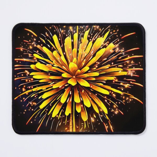 Item preview, Vibrant Yellow Firework Display designed and sold by Sadia  Jannat.