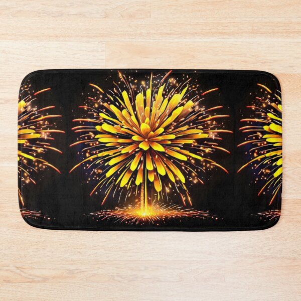 Item preview, Vibrant Yellow Firework Display designed and sold by Sadia  Jannat.