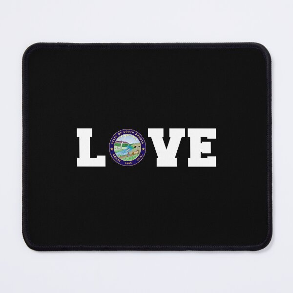 Item preview, Vintage South Dakota State Seal Love designed and sold by US States Merch.