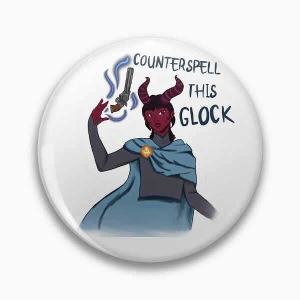 Item preview, Counterspell this Glock Dungeons and Dragons Funny Wizard designed and sold by emmabeemiller.