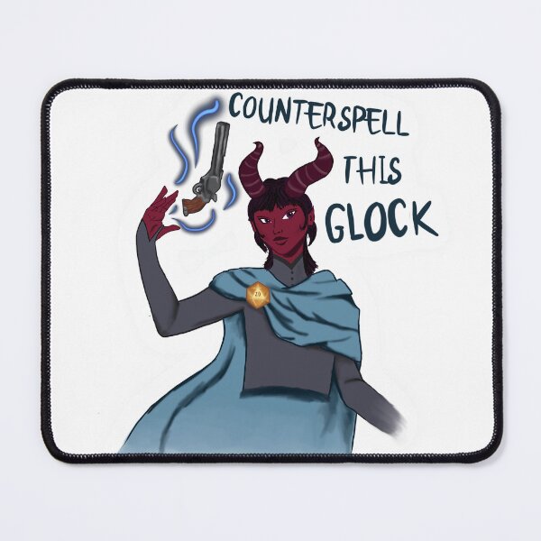 Item preview, Counterspell this Glock Dungeons and Dragons Funny Wizard designed and sold by emmabeemiller.