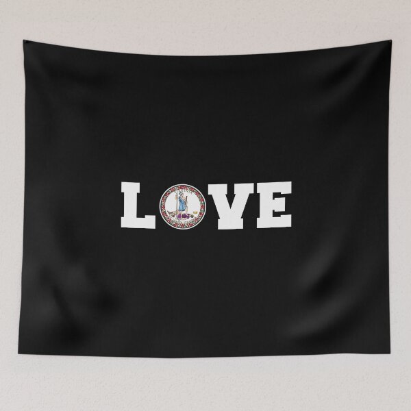 Item preview, Vintage Virginia State Seal Love designed and sold by US States Merch.
