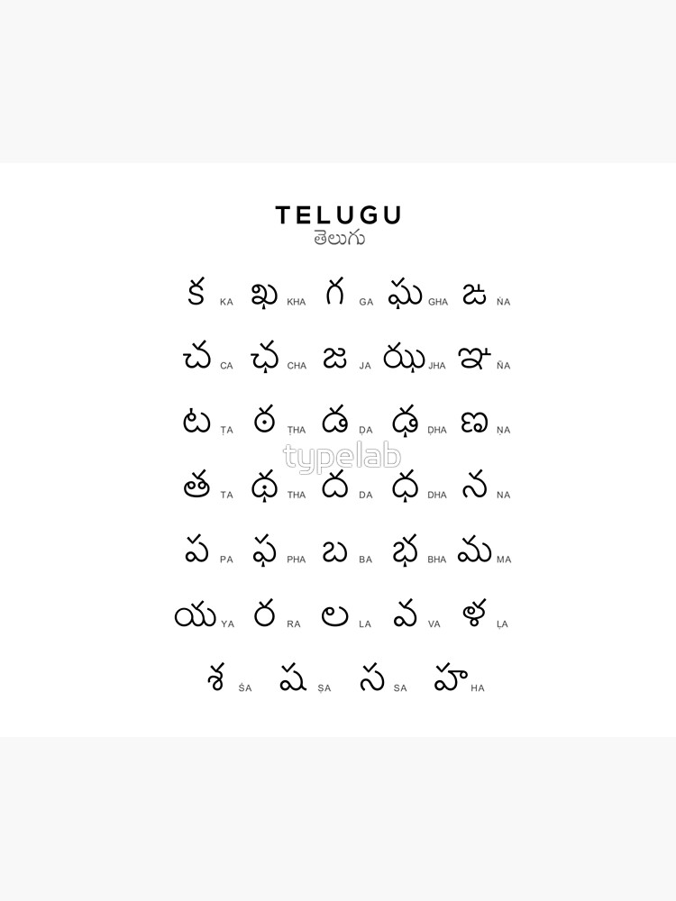 TELUGU LANGUAGE ALPHABET WORDS visual data 3