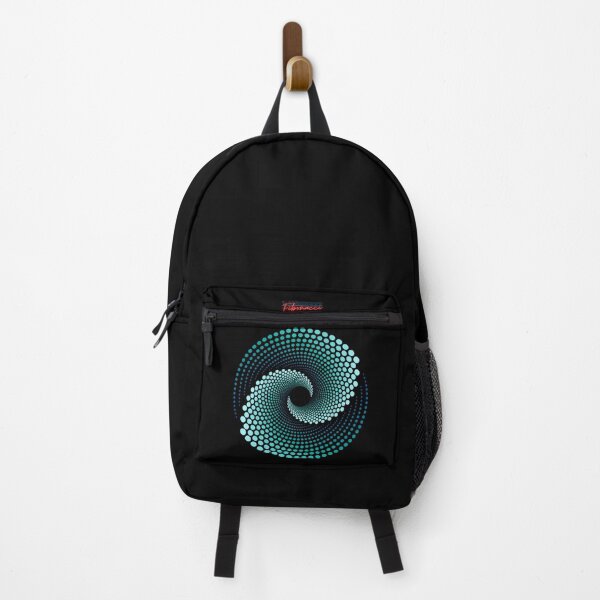 Item preview, Fibonacci Flow, Golden Ratio Vortex, Blue Dots Spiral designed and sold by Numbers-Art.
