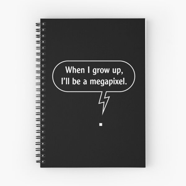 Item preview, When I Grow Up, I’ll Be A Megapixel. (Pixel / White Outline) designed and sold by MrFaulbaum.