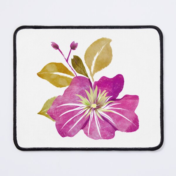 Item preview, Watercolor Clematis Flower designed and sold by Petalette.