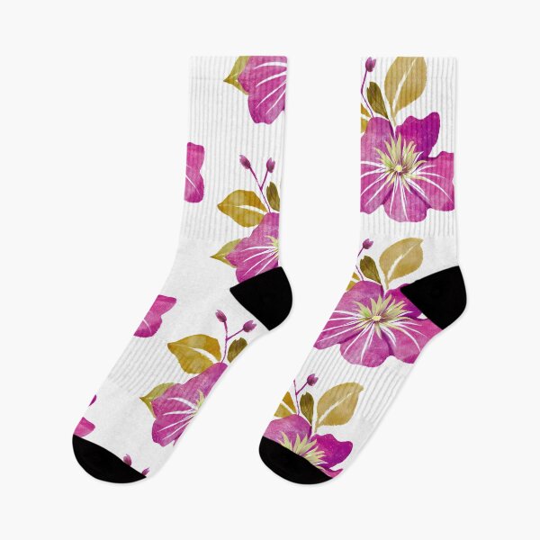 Item preview, Watercolor Clematis Flower designed and sold by Petalette.