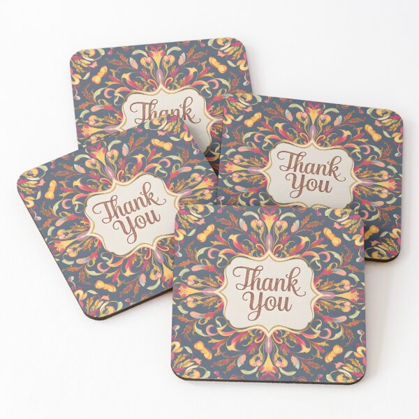 Item preview, vintage elegant thank you greeting card designed and sold by metebf.