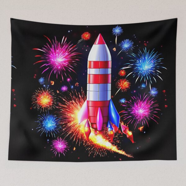 Item preview, HD Firework Rocket Background designed and sold by Sadia  Jannat.