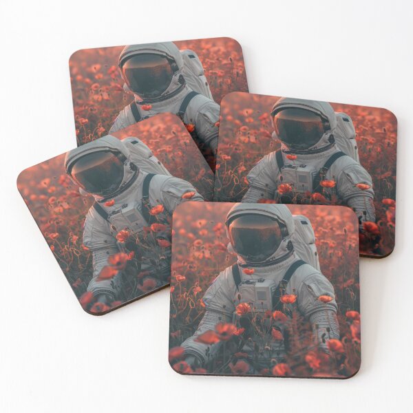 Item preview, Astronaut in a poppy field designed and sold by BilgePaksoylu.