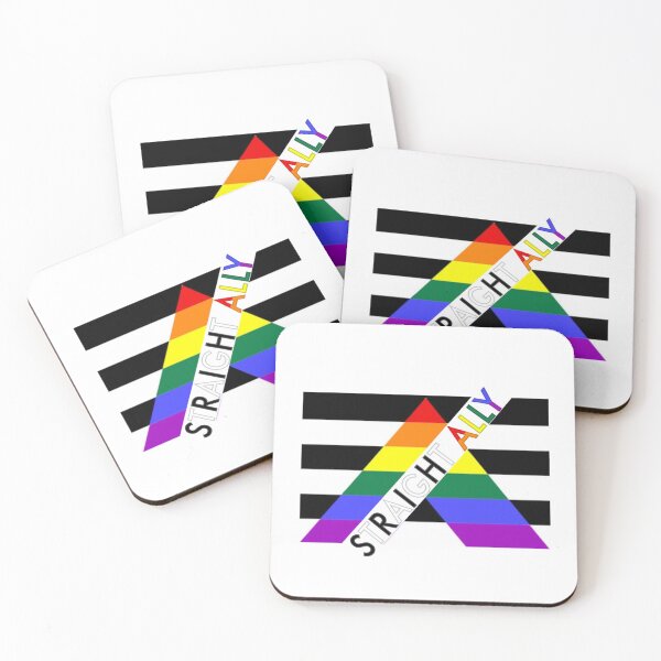Item preview, Lettered Straight Ally Flag designed and sold by A4R0NN.