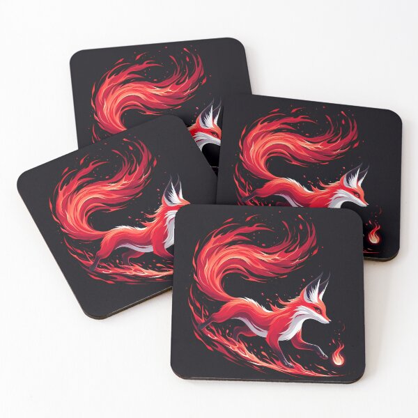 Item preview, Fire Fox Playing with Fireball, Ai Generated Art  designed and sold by ACC .