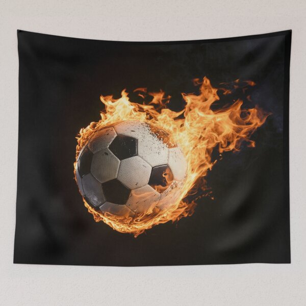 Item preview, Burning soccer ball designed and sold by Wiesława Smolińska.