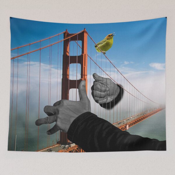 Item preview, Surreal Collage Art Print: Musical Harmony with Verse Chorus Bridge designed and sold by GollyWillikers.