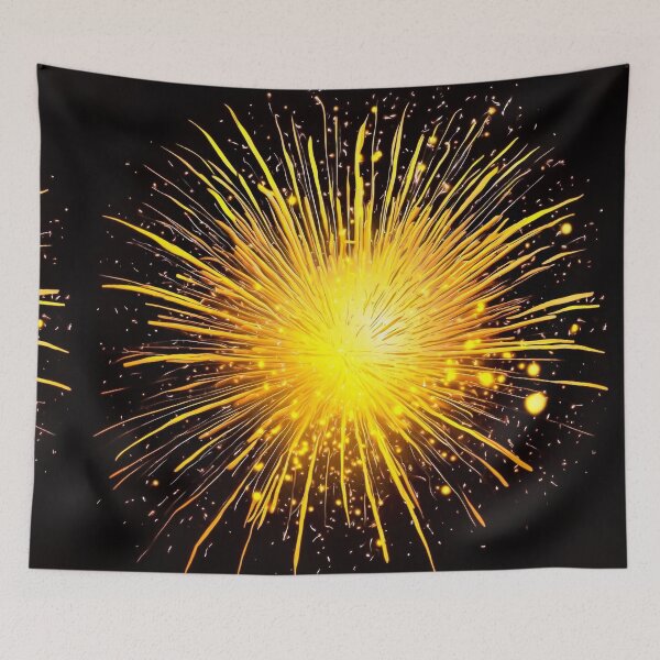 Item preview, Yellow Firework Burst for Celebrations designed and sold by Sadia  Jannat.