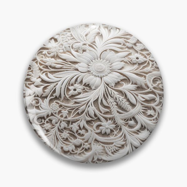 Item preview, white lace in flower shape designed and sold by bernhagen.