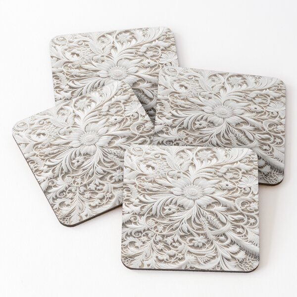 Item preview, white lace in flower shape designed and sold by bernhagen.