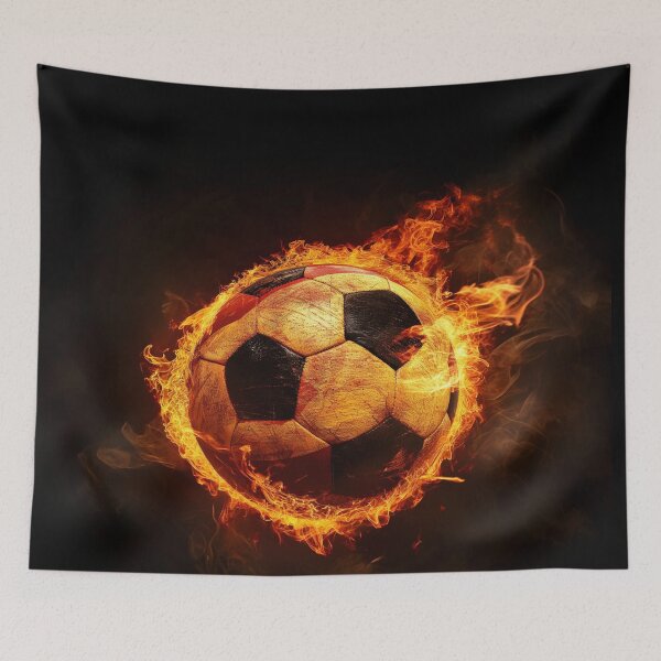 Item preview, Burning soccer ball II designed and sold by Wiesława Smolińska.