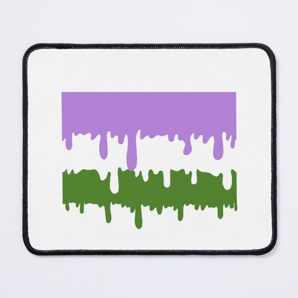 Item preview, Melting Genderqueer Flag designed and sold by A4R0NN.