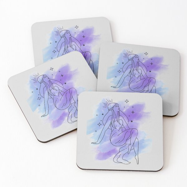 Item preview, Woman in stars with blue and purple  designed and sold by MarigoldandLily.