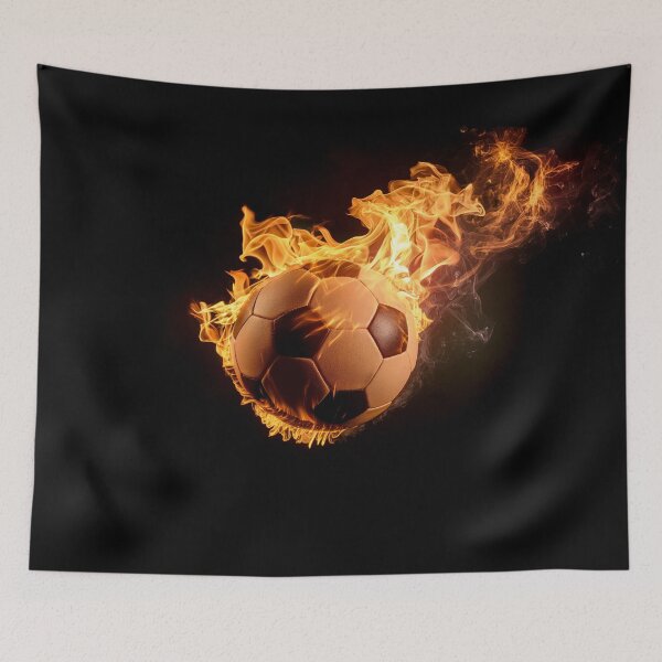 Item preview, Burning soccer ball III designed and sold by Wiesława Smolińska.