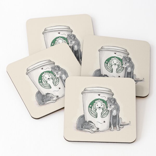 Item preview, Coffee and Dogs designed and sold by Elspeth Rose Design.