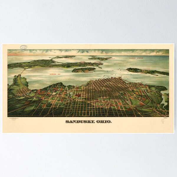 Item preview, Sandusky, Ohio (1898) designed and sold by allhistory.