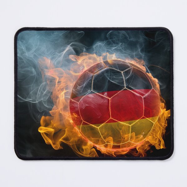 Item preview, Burning football Germany designed and sold by Wiesława Smolińska.
