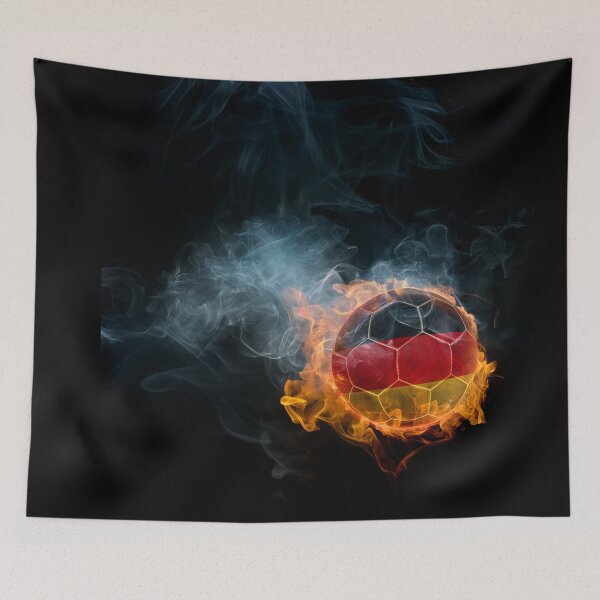 Item preview, Burning football Germany designed and sold by Wiesława Smolińska.
