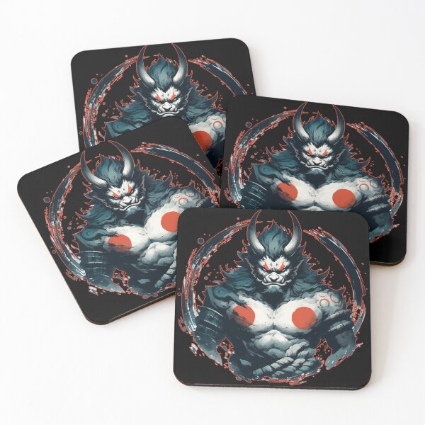 Item preview, Japanese Oni Demon Yokai Enso Circle Art designed and sold by TomFrontierArt.