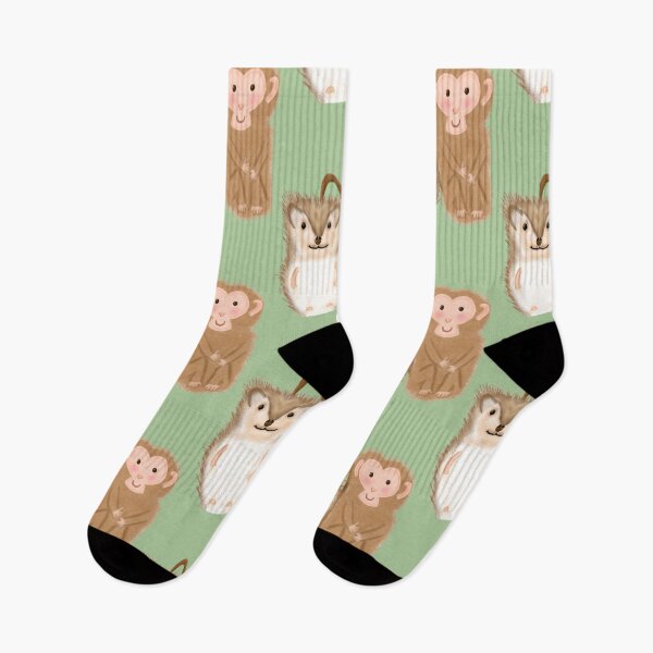 Item preview, Cute Hedgehog and monkey  designed and sold by AnnaMarcelle.