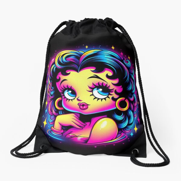 Aperçu de l'œuvre Diva néon rétro : Betty Boop des années 1980 créée et vendue par LyssasMindArt.