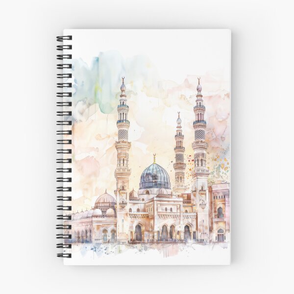 Item preview, Masjid An Nabawi Medina 3 Watercolor Style Design  designed and sold by Home-Crea-Abode.