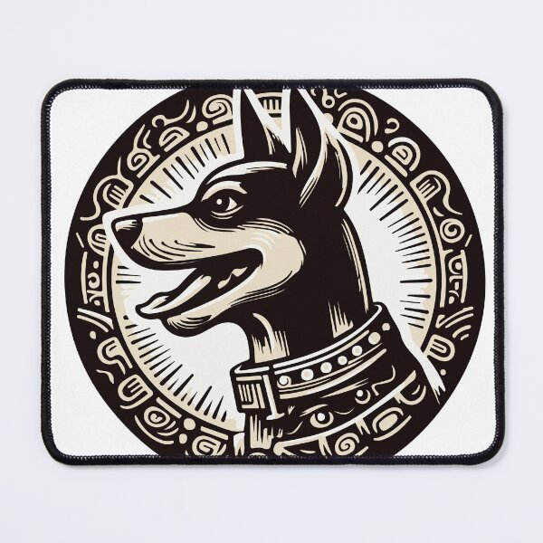 Item preview, Xoloscuintle Pride: A Badge Celebrating Mexico's Iconic Hairless Dog designed and sold by Edgar Ramirez.